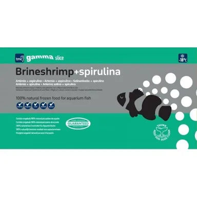 Gamma slice Brineshrimp with spirulina flat pack 250g